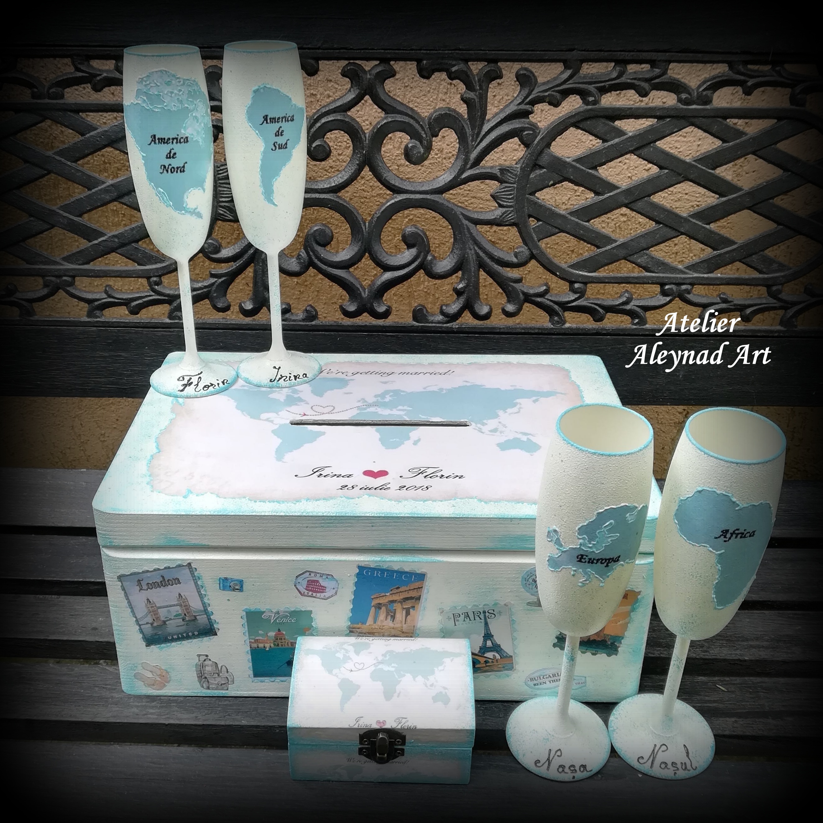 Set nunta "Blue Travel"