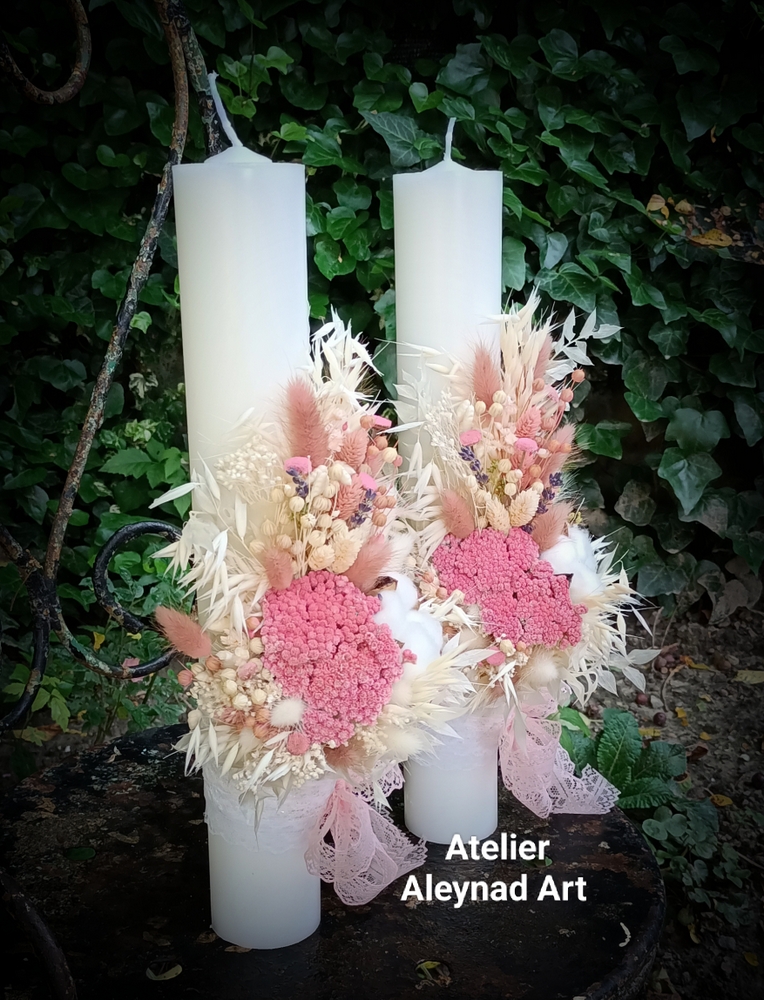 Set lumanari "Soft pink"