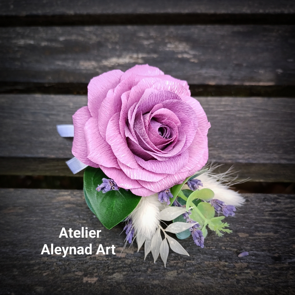 Cocarda "Purple roses"